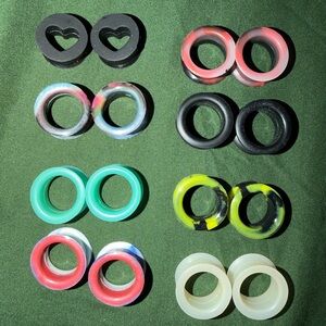3/4 inch Set of Colorful Ear Gauges